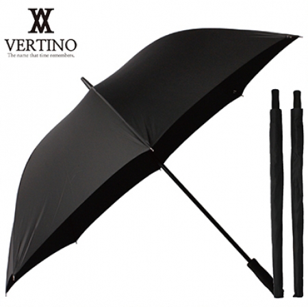베르티노 75무걸쇠 210T 검정 수동 장우산 #2