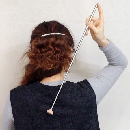 휴대용 5단 접이식 안테나 효자손 #2