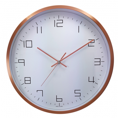 320 로즈 골드 금속 벽시계 #3
