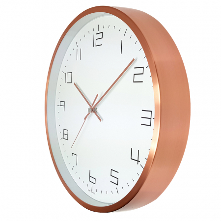 320 로즈 골드 금속 벽시계 #2