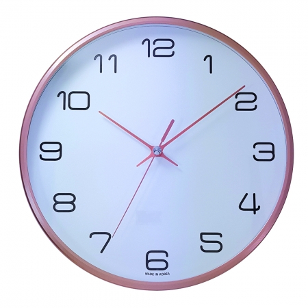 260 로즈 골드 금속 벽시계 #3
