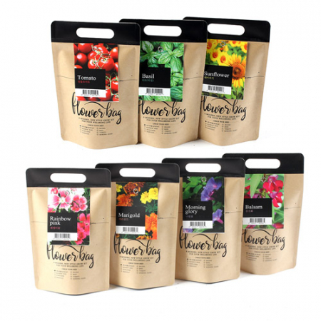 NEW 플라워백 종이 화분 키트- 허브바질 #3