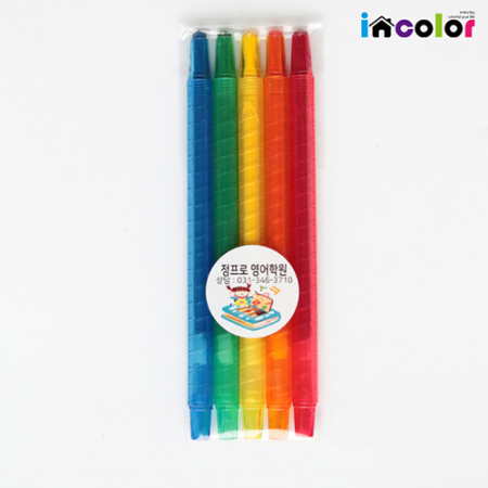 인컬러 문구세트 OPP 7 색연필 세트 #2