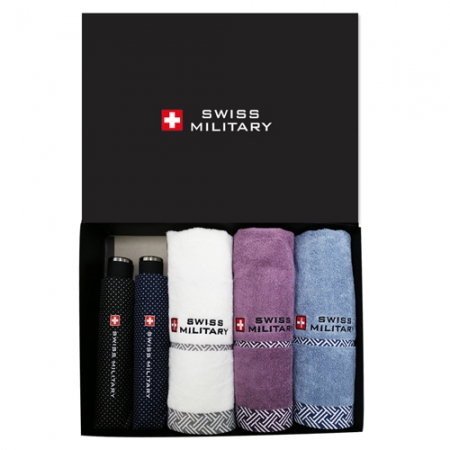 SM 3단 수동 핀도트 우산 2P + 160g 면사타올 3P (소) #2