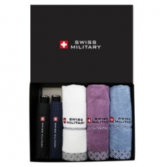 SM 3단 수동 핀도트 우산 2P + 160g 면사타올 3P (소)