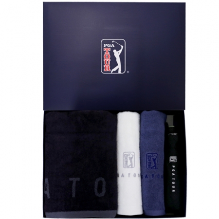 PGA 3단 수동 엠보 우산 + 죽사 바스 + 150g 타올 2P 소 #2