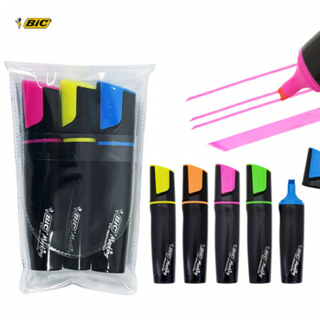 BIC 빅 마킹 하이라이터 3in1 형광펜 3P 세트 #2