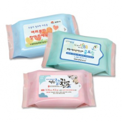 (JC) 녹색 나라 하트 3종 물티슈 (30 매)