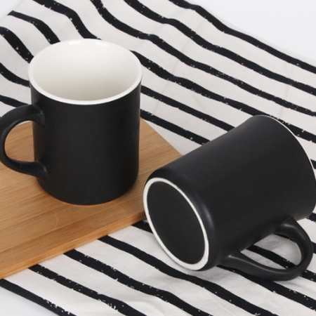 모던 칼라 수입 tall 머그 - 무광 블랙 #5