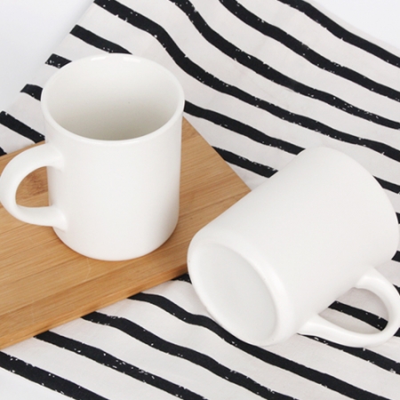 모던 칼라 수입 tall 머그 - 무광 화이트 #5