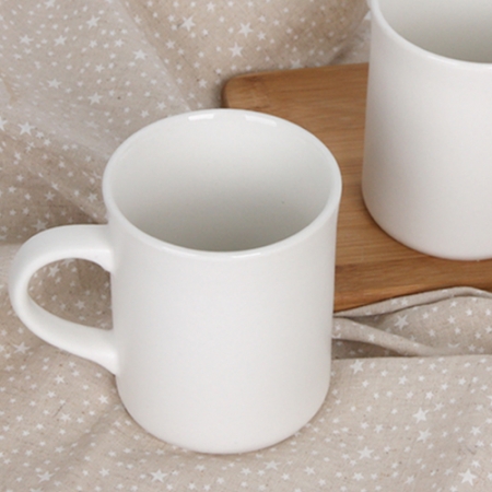 모던 칼라 수입 tall 머그 - 무광 화이트 #3