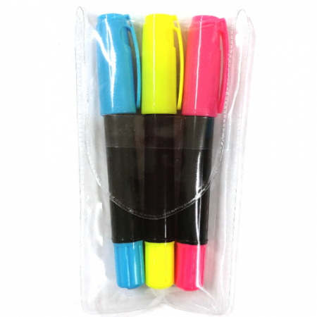 빅블랙고체 형광펜 3P 세트 (국산) #2