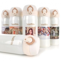 트레킹 초경량 보온 보냉 진공텀블러 포토330 ml (전사 텀블러)