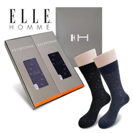 [ELLE] 엘르 스티치 신사 정장 양말 2족세트 #2