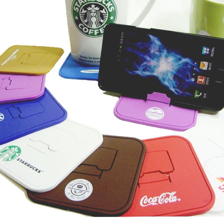 컵받침 휴대폰 거치대 사각형 #2