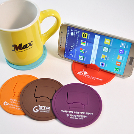 컵받침 스마트폰 거치대 원형 #2