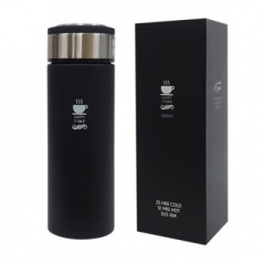 해피타임 녹차망 보온 보냉 슬림 텀블러 300ml