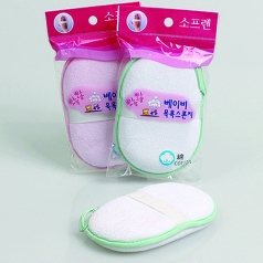 소프렌 베이비 목욕 스폰지 / 순면 베이비 목욕 스폰지 / 유아용 목욕스 폰지 /