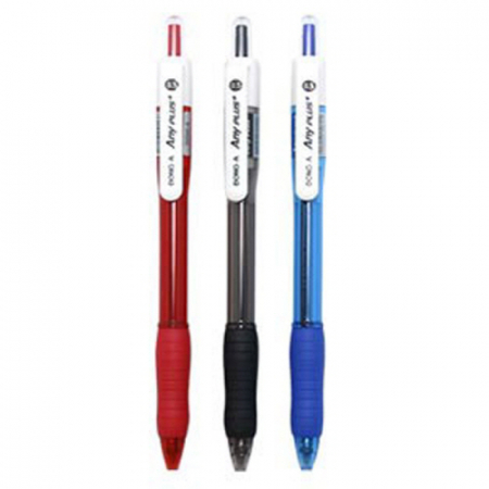 동아 애니플러스 볼펜 0.5mm 흑, 청, 적 (국산) #2