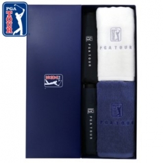 PGA 3단 수동 무지 우산 2P + 150g 면사 타올 2P 세트