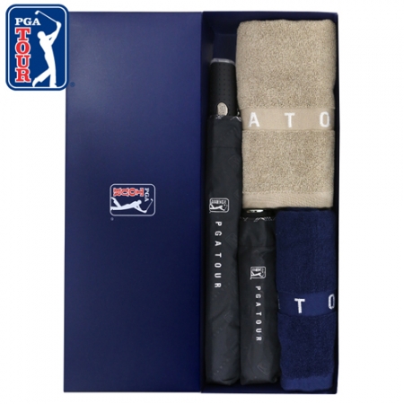 PGA 2단 우산 + 3단 엠보선염 바이어스 우산 + 130g 타올 2P #2