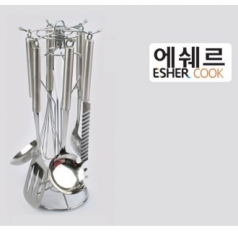 에쉐르 실버 회전걸이 국자 6종 세트