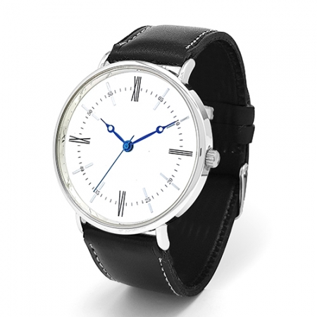 슬림베젤가죽 밴드손목시계 #2