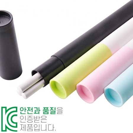백색 원형 지우개 연필 바닐라원통 3P세트 #2