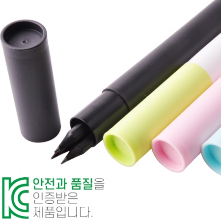 흑목 육각 미두 연필 3P 바닐라 원통 세트 #2