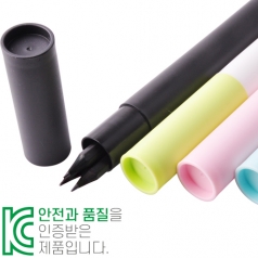 흑목 육각 미두 연필 3P 바닐라 원통 세트