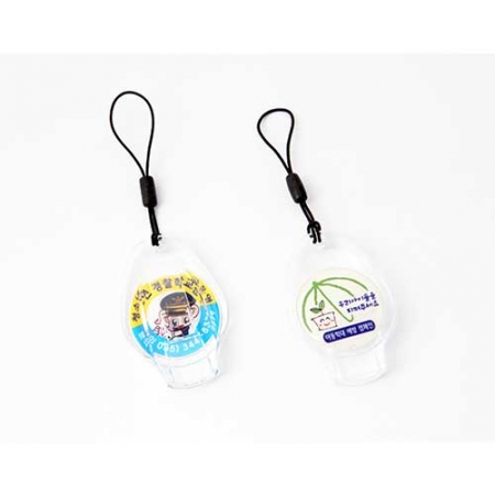 투명 호각 양면 에폭 휴대폰줄 MS3031 #2