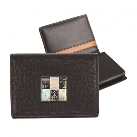 신문자도 자개 소가죽 명함지갑 외국인선물 #2