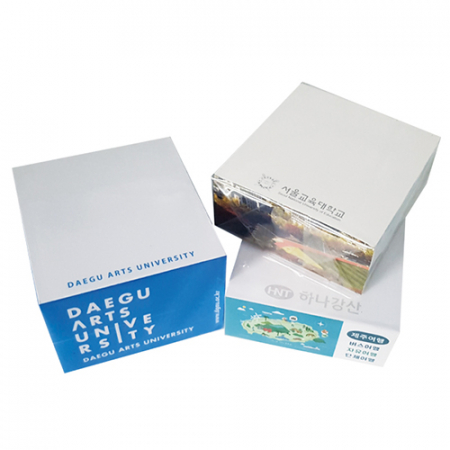 큐브 측면전사 점착메모지 100X100 #3