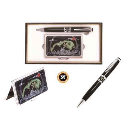 고급 자개 은장 볼펜 드래곤 자개 명함케이스 #2