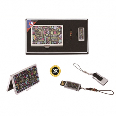 한글 자모음 자개 명함케이스 대용량 USB