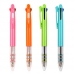 작은이미지: 밀룩스 4in1 멀티 투명 볼펜 (3색 볼펜+샤프) #3