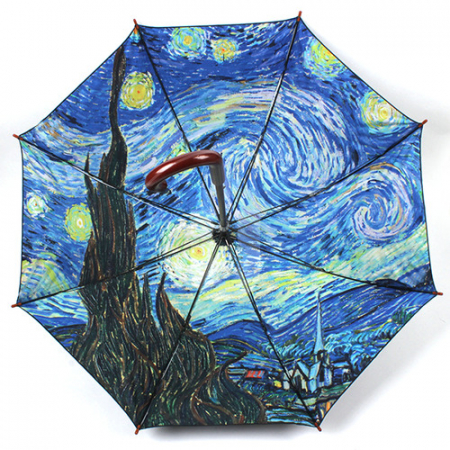 명화 우산 60 우드 고흐 별밤 (바깥쪽 그림) [국내 제작] #2