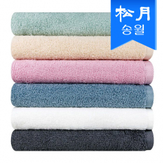 [송월타올] 라이트 무지 호텔수건 130g s