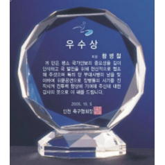 크리스탈 상패 문진338