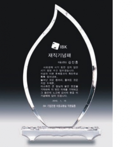 크리스탈 상패 343 #3