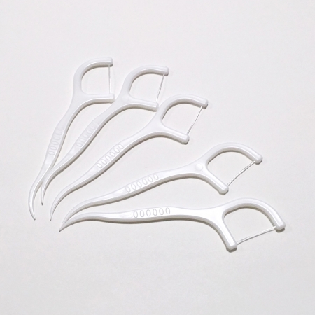 일회용 손잡이 휴대용 치간 치실 #4