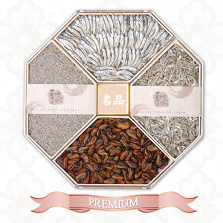 명품 팔각 한지누리함 1호 멸치 선물세트 #2