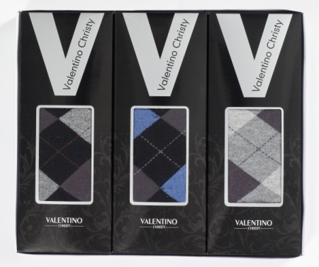 발렌티노 아가일 실선 장목신사 3족 세트 #2