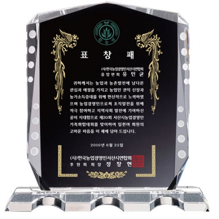 화이트 크리스탈 상패 st 17 1 #2