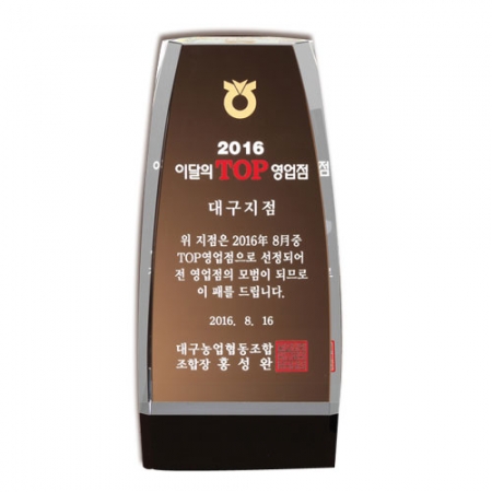 투톤 크리스탈 상패 sqBd 6 1 #2