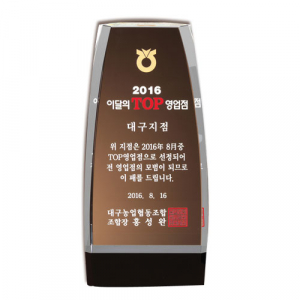 투톤 크리스탈 상패 sqBd 6 1
