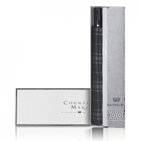송월 우산 선물세트 (SW 2단 모던 체크1 + CM 맥스타올 1) s #3