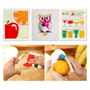 북유럽 풍천연 소재 아델스웨덴 행주 칼라 인쇄 소량가능