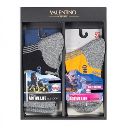 발렌티노 기능성 중목 등산 양말 (남 / 여) 2족 세트 #2
