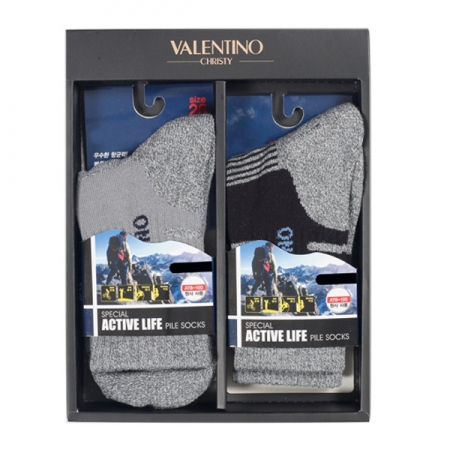 발렌티노 기능성 중목 등산 양말 (남) 2족 세트 #2